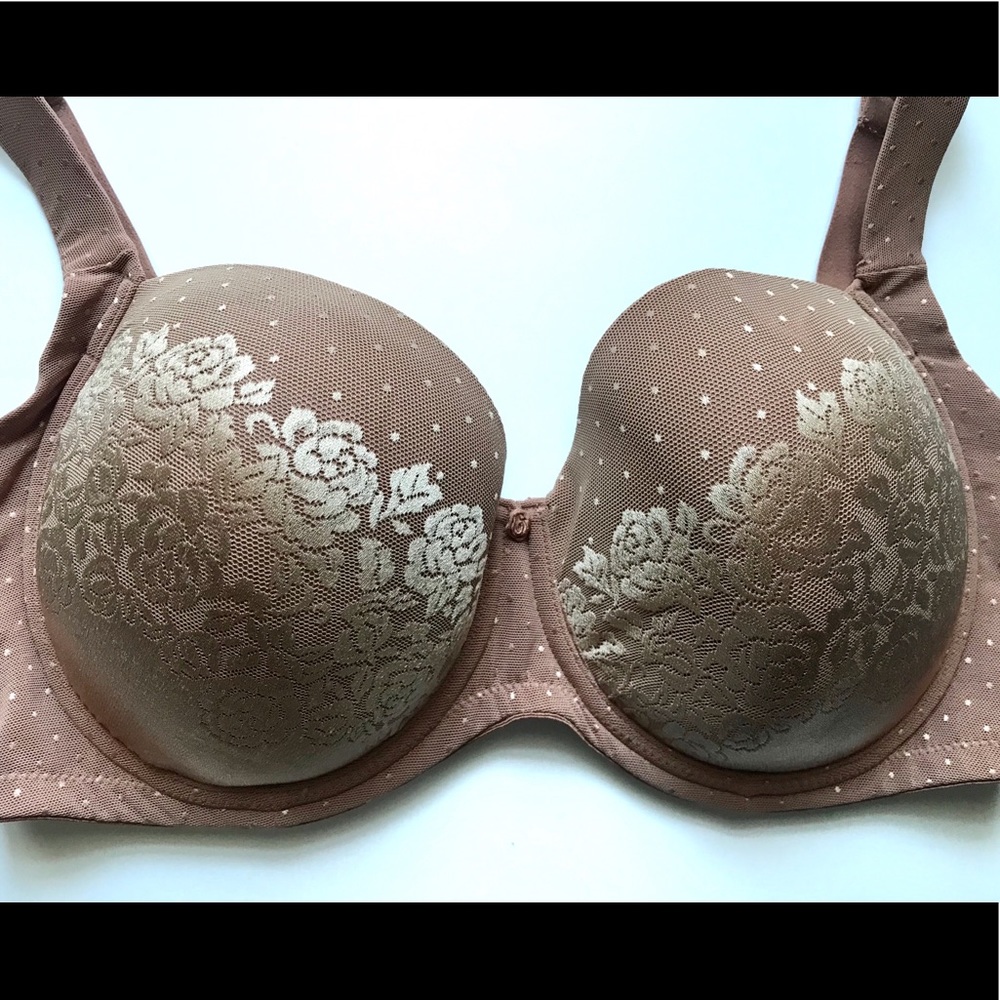 Soma 36DDD Stunning Support Tan Nude Lace Bra nwot